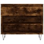 Mueble zapatero madera contrachapada roble ahumado 70x36x60 cm de , Zapateros y organizadores de calzado - Ref: Foro24-831441...
