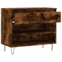 Mueble zapatero madera contrachapada roble ahumado 70x36x60 cm de , Zapateros y organizadores de calzado - Ref: Foro24-831441...