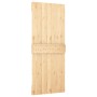 Puerta corredera con herrajes madera maciza de pino 80x210 cm en Puertas | Comprar online en Foru.es