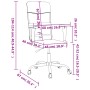Silla de oficina de tela gris claro de , Sillas de oficina - Ref: Foro24-353017, Precio: 78,59 €, Descuento: %