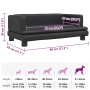 Cama para perros de cuero sintético negra 80x45x30 cm en Camas para perros | Comprar online en Foru.es