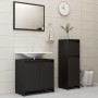 Juego de muebles de baño 3 pzas madera de ingeniería negro de , Muebles de baño - Ref: Foro24-3056926, Precio: 117,62 €, Desc...