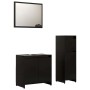 Juego de muebles de baño 3 pzas madera de ingeniería negro de , Muebles de baño - Ref: Foro24-3056926, Precio: 117,62 €, Desc...