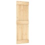 Puerta corredera con herrajes madera maciza de pino 70x210 cm en Puertas | Comprar online en Foru.es