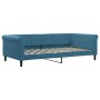 Sofá cama nido terciopelo azul 100x200 cm de , Camas y somieres - Ref: Foro24-3197777, Precio: 259,27 €, Descuento: %