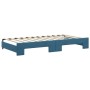Sofá cama nido terciopelo azul 100x200 cm de , Camas y somieres - Ref: Foro24-3197777, Precio: 259,27 €, Descuento: %