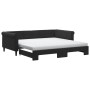 Sofá cama nido con colchón terciopelo negro 100x200 cm de , Camas y somieres - Ref: Foro24-3197806, Precio: 472,90 €, Descuen...