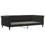 Sofá cama nido con colchón terciopelo negro 100x200 cm de , Camas y somieres - Ref: Foro24-3197806, Precio: 472,90 €, Descuen...