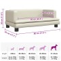 Cama para perros de cuero sintético crema 80x45x30 cm en Camas para perros | Comprar online en Foru.es