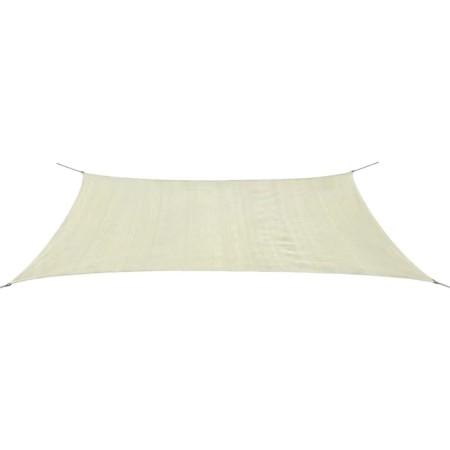 Toldo de vela rectangular HDPE 4x6 m crema de , Sombrillas - Ref: Foro24-42289, Precio: 61,53 €, Descuento: %