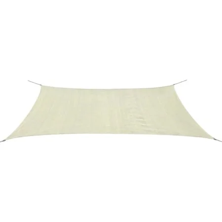 Toldo de vela rectangular HDPE 4x6 m crema de , Sombrillas - Ref: Foro24-42289, Precio: 52,93 €, Descuento: %