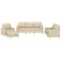 Juego de sofás con cojines 4 piezas tela crema de , Sofás - Ref: Foro24-3201268, Precio: 669,34 €, Descuento: %