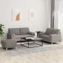 Juego de sofás con cojines 3 piezas tela gris taupe de , Sofás - Ref: Foro24-3201305, Precio: 509,54 €, Descuento: %