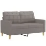 Juego de sofás con cojines 3 piezas tela gris taupe de , Sofás - Ref: Foro24-3201305, Precio: 509,54 €, Descuento: %
