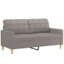 Juego de sofás con cojines 3 piezas tela gris taupe de , Sofás - Ref: Foro24-3201305, Precio: 509,54 €, Descuento: %