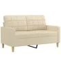 Juego de sofás con cojines 2 piezas tela crema de , Sofás - Ref: Foro24-3201324, Precio: 477,96 €, Descuento: %