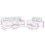 Juego de sofás con cojines 2 piezas tela crema de , Sofás - Ref: Foro24-3201324, Precio: 454,65 €, Descuento: %