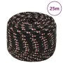 Cuerda de barco polipropileno negra 12 mm 25 m de , Sogas y cuerdas metálicas - Ref: Foro24-152352, Precio: 19,37 €, Descuent...