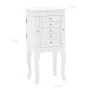 Armario joyero de pie blanco de , Aparadores - Ref: Foro24-246960, Precio: 95,53 €, Descuento: %