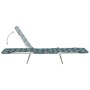 Tumbonas plegables 2 unidades acero y tela estampado de hojas de , Tumbonas - Ref: Foro24-310346, Precio: 86,56 €, Descuento: %