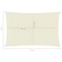Toldo de vela crema HDPE 160 g/m² 4x5 m de , Sombrillas - Ref: Foro24-311188, Precio: 45,33 €, Descuento: %
