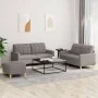 Juego de sofás con cojines 3 piezas tela gris taupe de , Sofás - Ref: Foro24-3201289, Precio: 460,33 €, Descuento: %