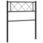 Cabecero de metal negro 75 cm de , Cabeceros y pies de cama - Ref: Foro24-372303, Precio: 20,73 €, Descuento: %