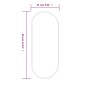 Espejo de pared ovalado negro 60x25 cm de , Espejos - Ref: Foro24-348204, Precio: 34,15 €, Descuento: %