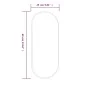 Espejo de pared ovalado negro 60x25 cm de , Espejos - Ref: Foro24-348204, Precio: 31,99 €, Descuento: %