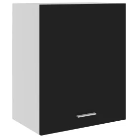 Armario colgante de cocina madera ingeniería negro 50x31x60 cm de , Armarios de cocina - Ref: Foro24-801261, Precio: 57,77 €,...
