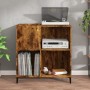 Mueble discos madera contrachapada roble ahumado 84,5x38x89 cm de , Almacenamiento para CD y DVD - Ref: Foro24-832002, Precio...