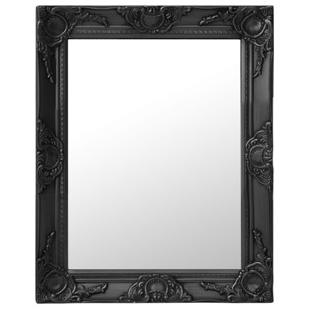 Espejo de pared estilo barroco negro 50x60 cm en Espejos | Comprar online en Foru.es