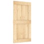 Puerta corredera con herrajes madera maciza de pino 100x210 cm en Puertas | Comprar online en Foru.es