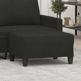 Reposapiés de tela negro 70x55x41 cm de , Otomanas - Ref: Foro24-349351, Precio: 63,82 €, Descuento: %