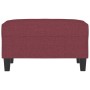 Reposapiés de tela rojo tinto 70x55x41 cm de , Otomanas - Ref: Foro24-349353, Precio: 59,11 €, Descuento: %