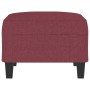 Reposapiés de tela rojo tinto 70x55x41 cm de , Otomanas - Ref: Foro24-349353, Precio: 59,11 €, Descuento: %