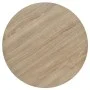 Mesa de bar bistró MDF y acero redonda 60x75 cm color roble by , Kitchen and dining tables - Ref: Foro24-245612, Price: 98,66...