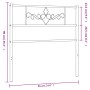 Cabecero de metal negro 80 cm de , Cabeceros y pies de cama - Ref: Foro24-355294, Precio: 23,78 €, Descuento: %