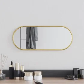 Espejo de pared ovalado dorado 50x20 cm by , Mirrors - Ref: Foro24-348196, Price: 27,54 €, Discount: %