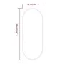 Espejo de pared ovalado dorado 50x20 cm by , Mirrors - Ref: Foro24-348196, Price: 27,54 €, Discount: %