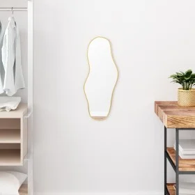 Espejo de pared dorado 60x25 cm by , Mirrors - Ref: Foro24-348259, Price: 36,98 €, Discount: %