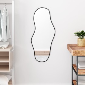 Espejo de pared negro 90x40 cm de , Espejos - Ref: Foro24-348267, Precio: 56,68 €, Descuento: %