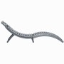 Tumbona de madera maciza de acacia con cojín gris de , Tumbonas - Ref: Foro24-3064055, Precio: 151,18 €, Descuento: %