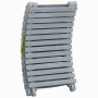 Tumbona de madera maciza de acacia con cojín gris de , Tumbonas - Ref: Foro24-3064055, Precio: 151,18 €, Descuento: %