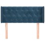 Cabecero de terciopelo azul oscuro 103x16x78/88 cm de , Cabeceros y pies de cama - Ref: Foro24-3119150, Precio: 70,19 €, Desc...