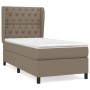 Cama box spring con colchón tela gris taupe 80x200 cm de , Camas y somieres - Ref: Foro24-3128161, Precio: 380,25 €, Descuent...