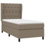 Cama box spring con colchón tela gris taupe 80x200 cm de , Camas y somieres - Ref: Foro24-3128161, Precio: 380,25 €, Descuent...