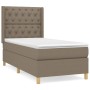 Cama box spring con colchón tela gris taupe 80x200 cm de , Camas y somieres - Ref: Foro24-3132189, Precio: 365,20 €, Descuent...