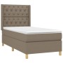 Cama box spring con colchón tela gris taupe 80x200 cm de , Camas y somieres - Ref: Foro24-3132189, Precio: 365,20 €, Descuent...