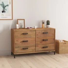 Aparador de madera maciza de pino marrón 110x35x70 cm de , Aparadores - Ref: Foro24-349921, Precio: 259,59 €, Descuento: %